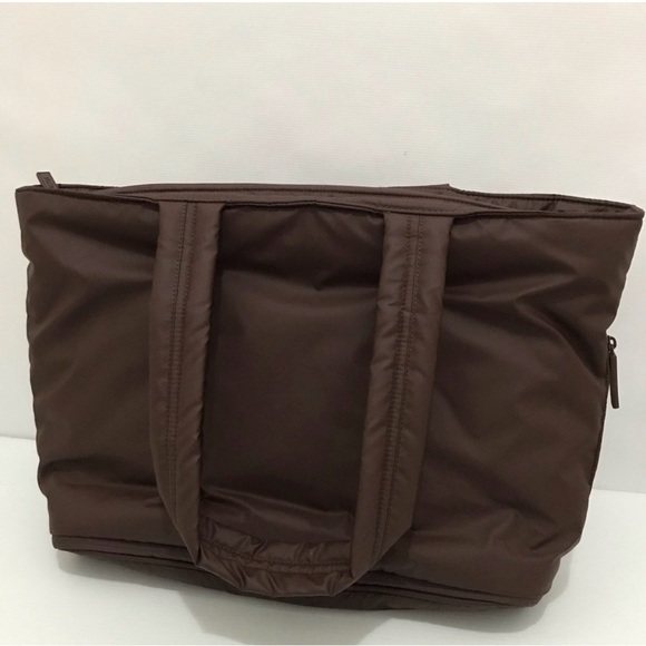 Calpak Luka Expandable Laptop Tote in Walnut - Picture 2 of 6